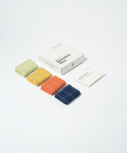 Banana Double Cloth Face Assorted Towel | 330 GSM | 30 X 30 cm | Pack of 4
