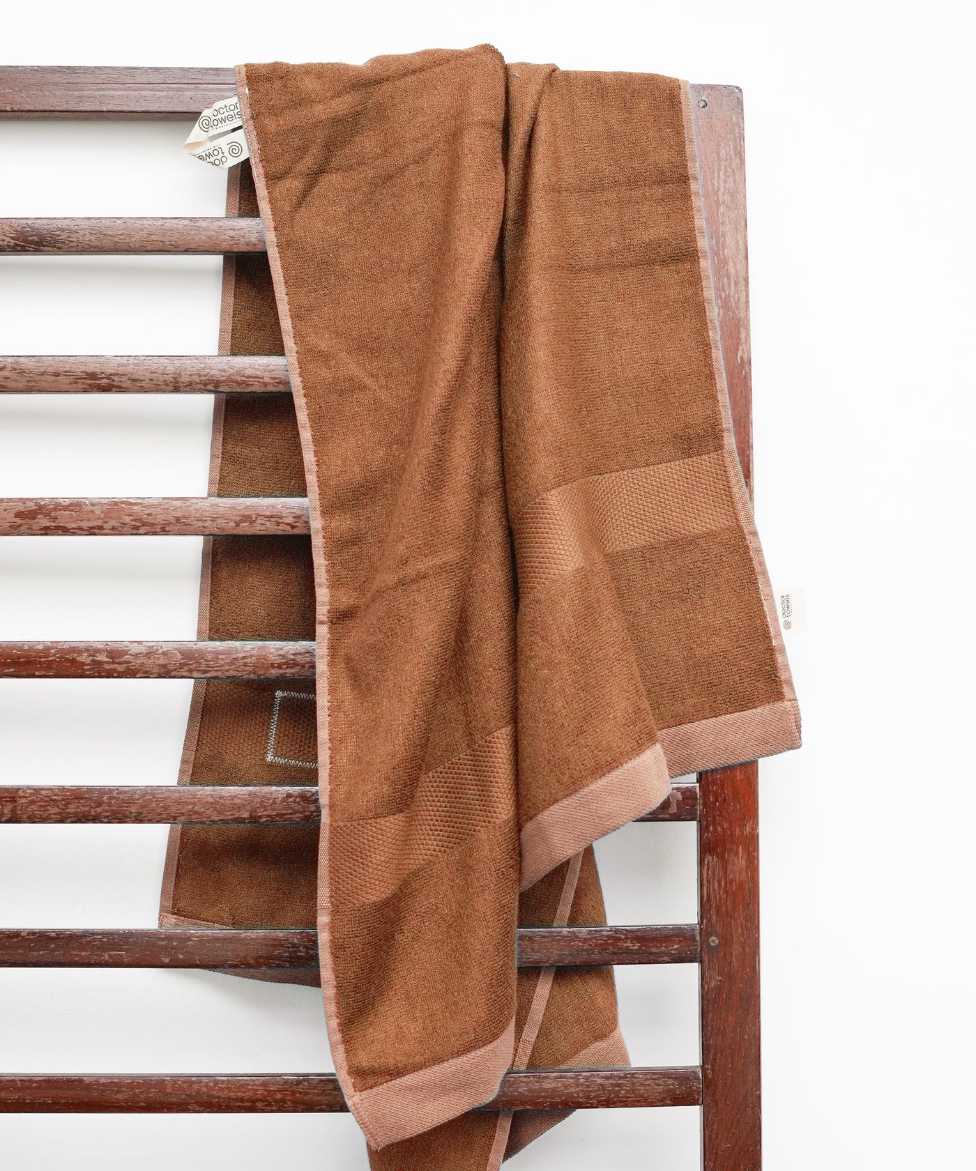 Banana Super light Weight Terry Bath Towels | 400 GSM | Pack of 2 - Biscotte Beige & Bombay Brown