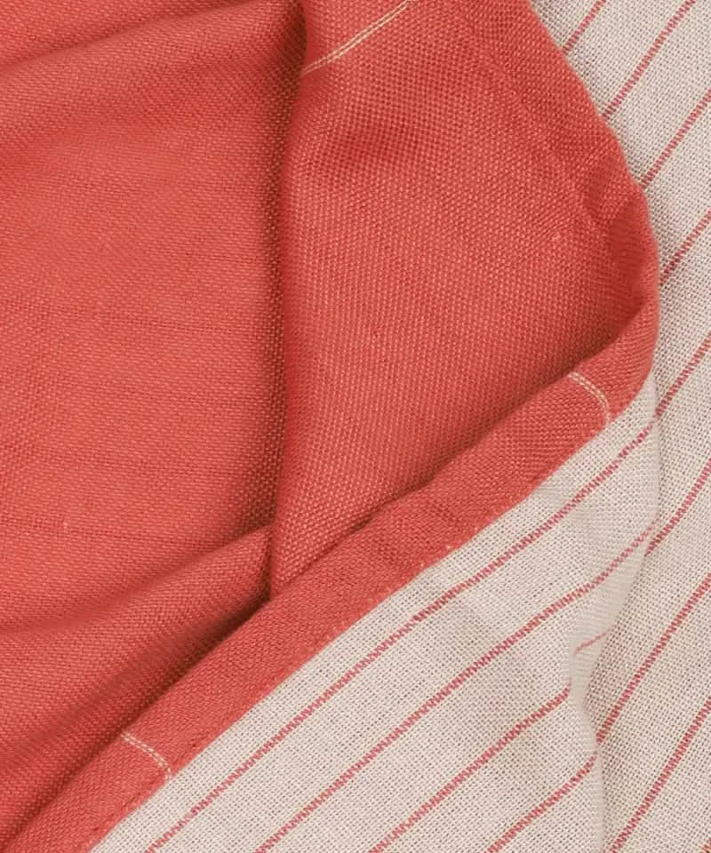 Close-up of an apricot brandy aloevera hand towel 