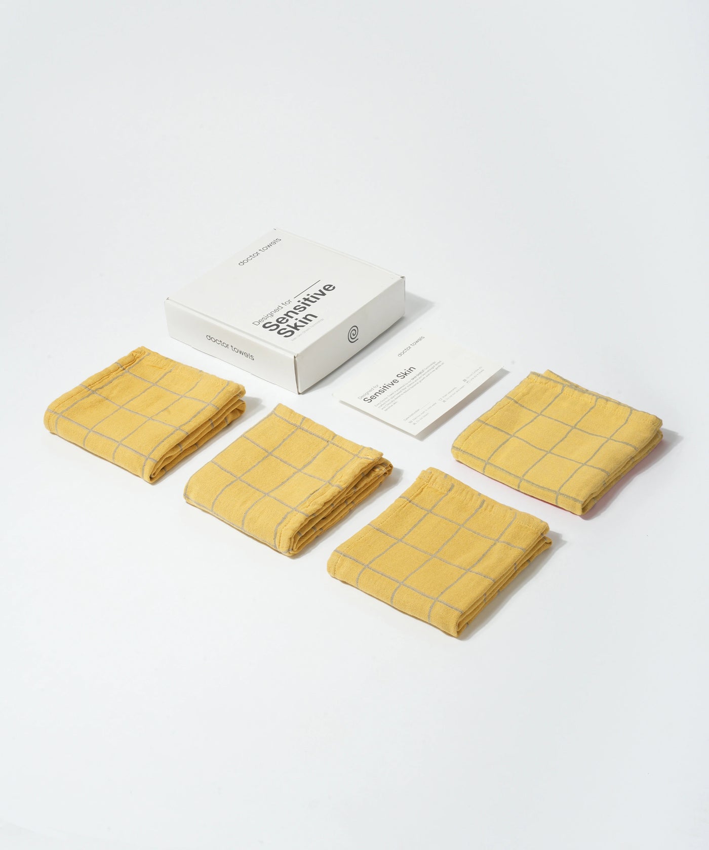 Banana Double Cloth Hand Towel | 330 GSM | 40 X 60 cm | Pack of 4