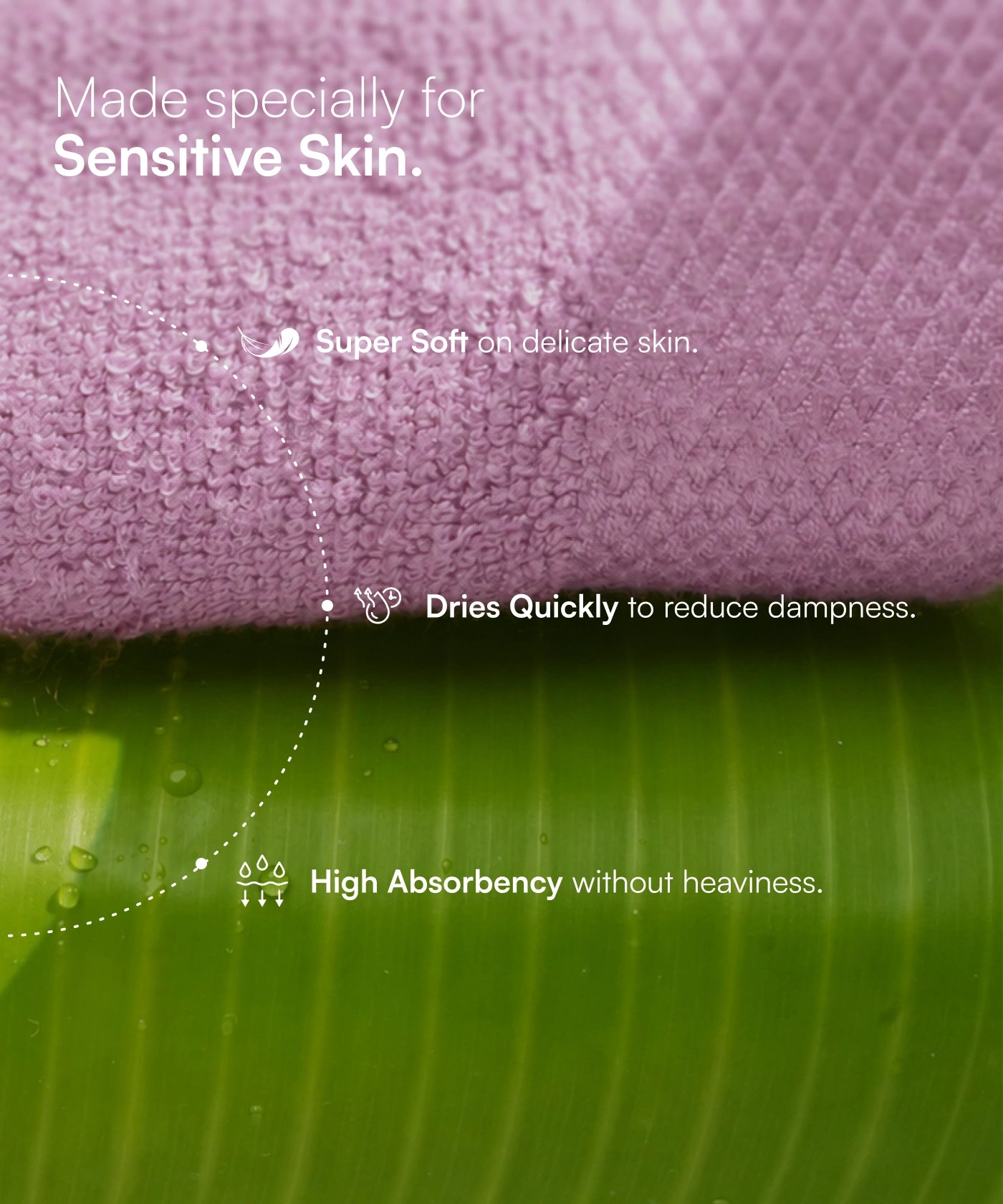 Banana Super Light Weight Terry Towels | 400 GSM | 75 x 150 cm