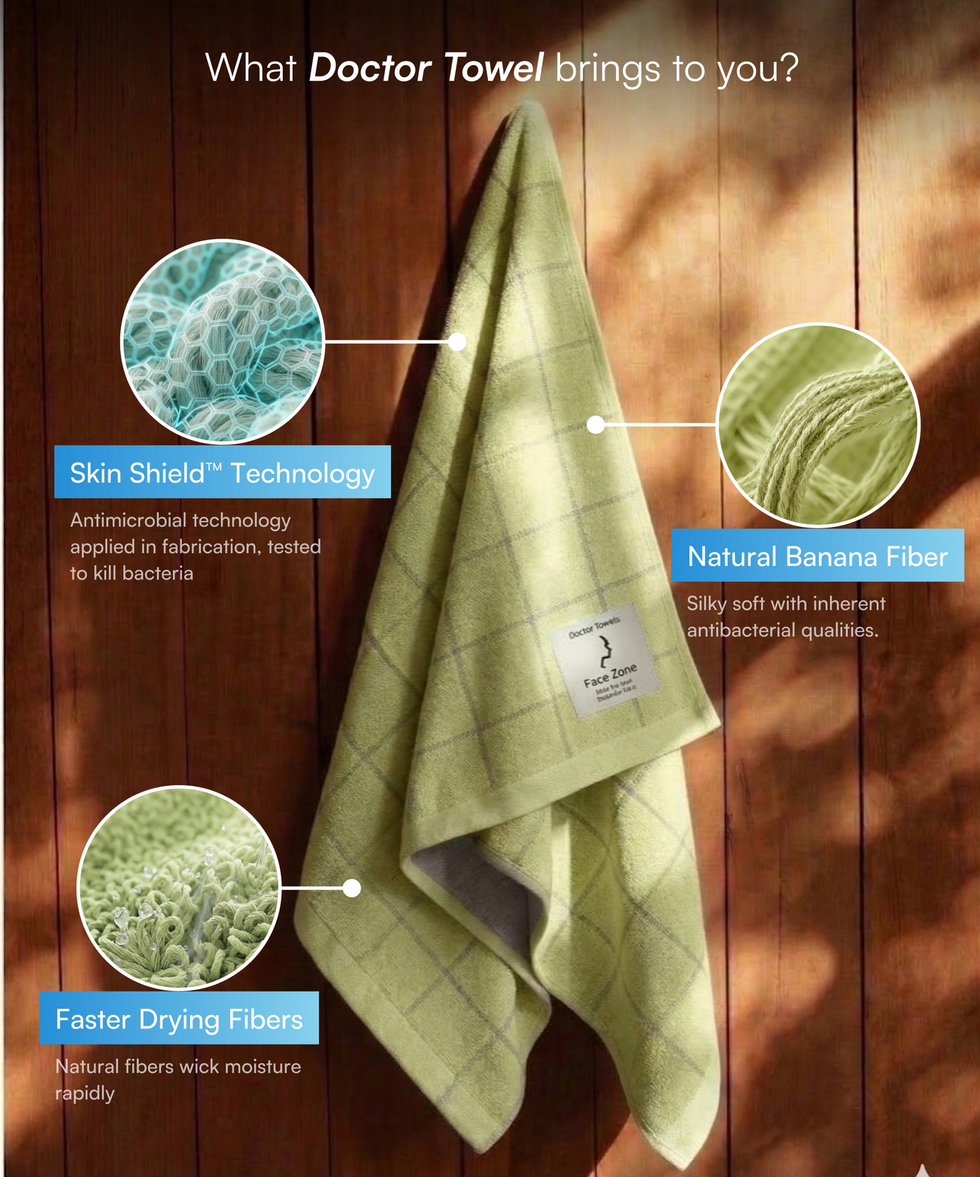 Banana Double Cloth Bath Towels | 330 GSM | 75 x 150 cm | Pack of 12
