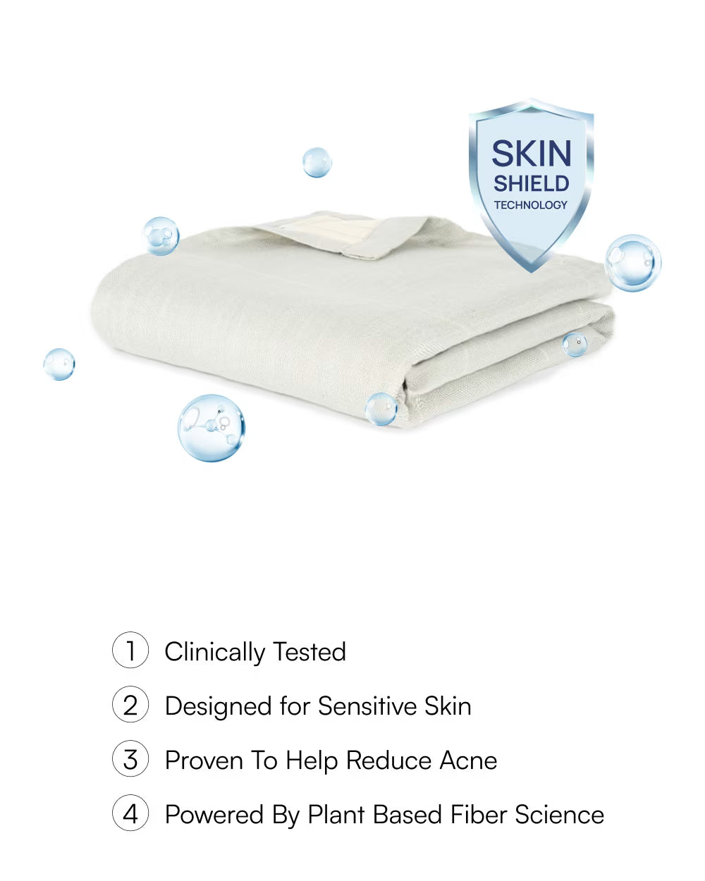Aluvera Double Cloth Bath and Face Combo - Frosted Grey