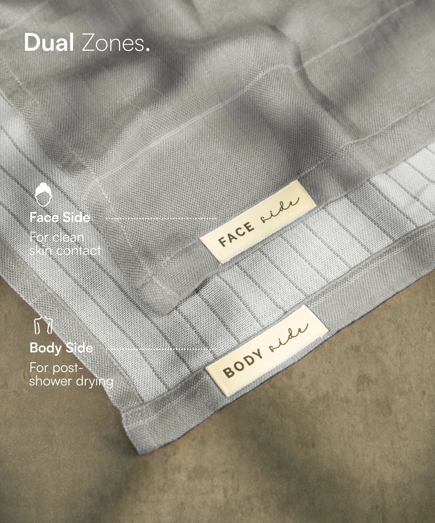 Aluvera Double Cloth Bath Towel | 330 GSM | 75 x 150 cm