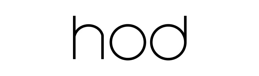 Black 'hod' text on a white background