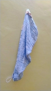 Customer photo of Banana Jacquard Floral Hair Towels |  25cm x 65cm x 5 cm | 210 GSM | pack of 2