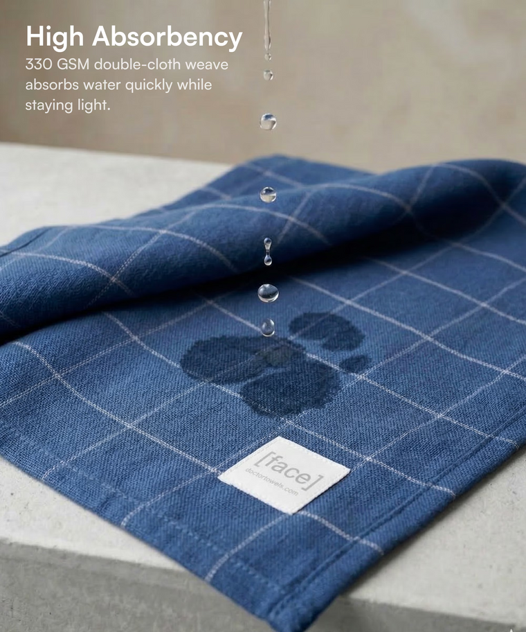 Banana Double Cloth Bath Towel Plus Size | 330 GSM | 75 x 180 cm