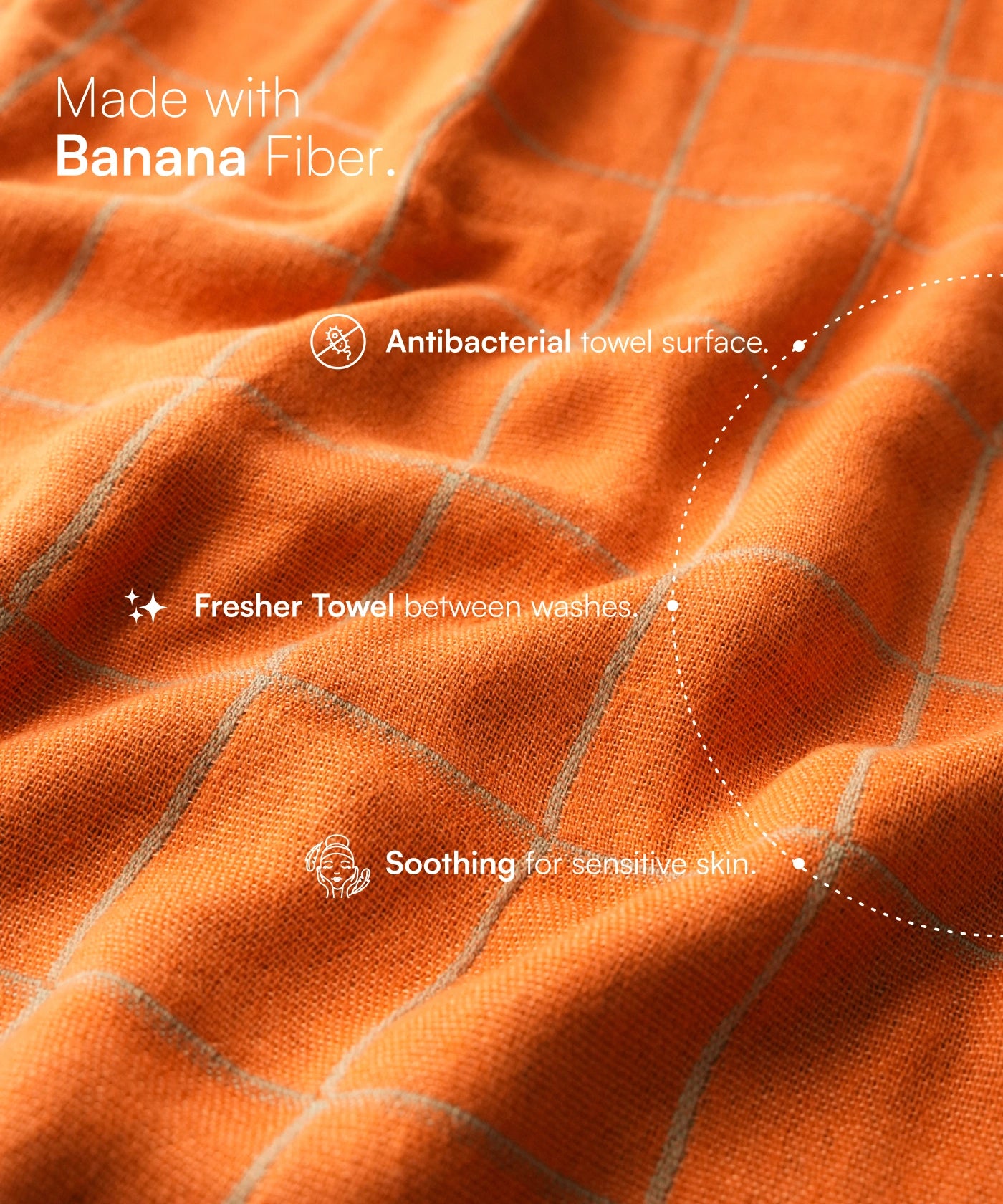Banana Double Cloth Bath Towel | 330 GSM | 75 x 150 cm