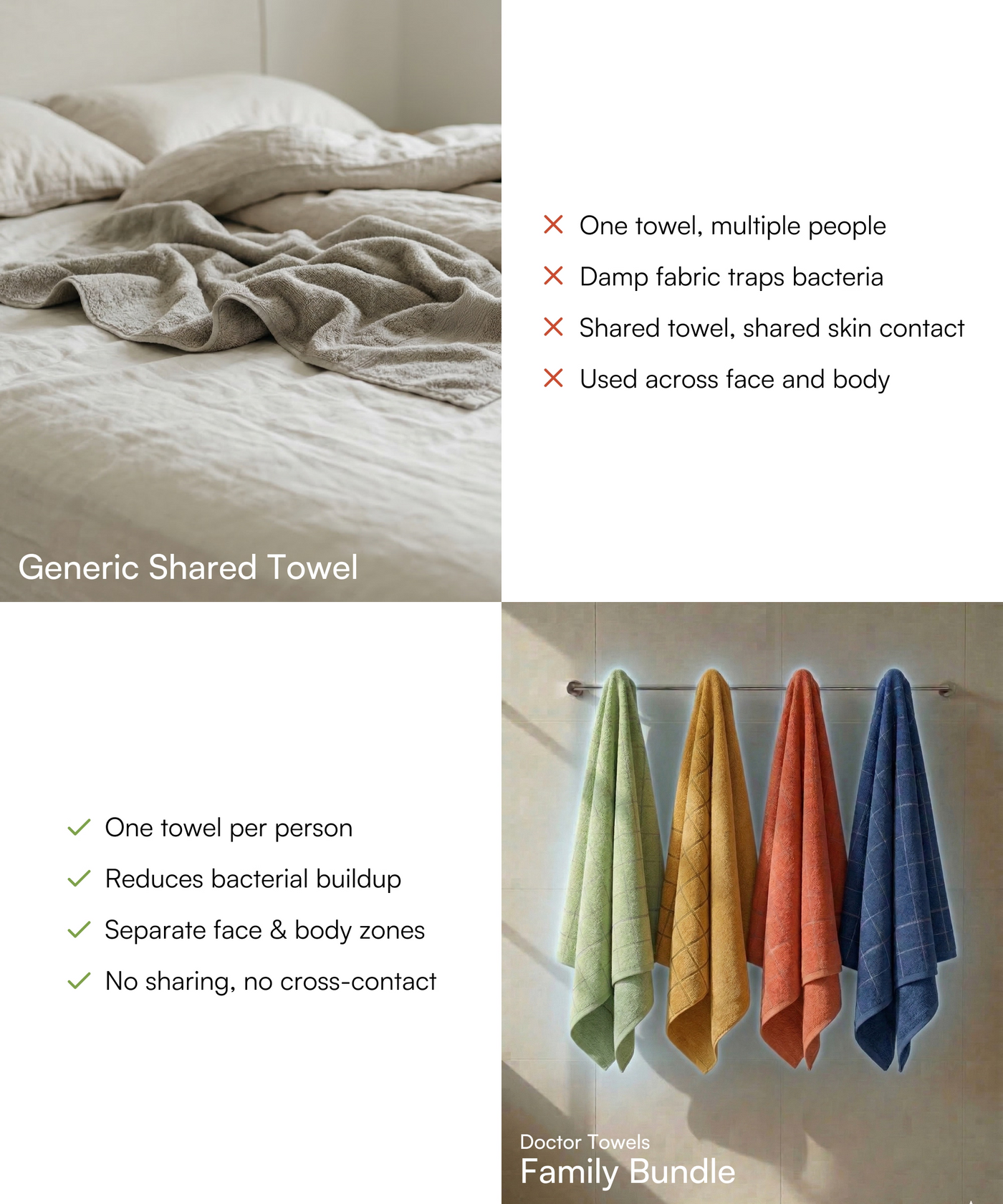 Banana Double Cloth Bath Towels | 330 GSM | 75 x 150 cm | Pack of 12