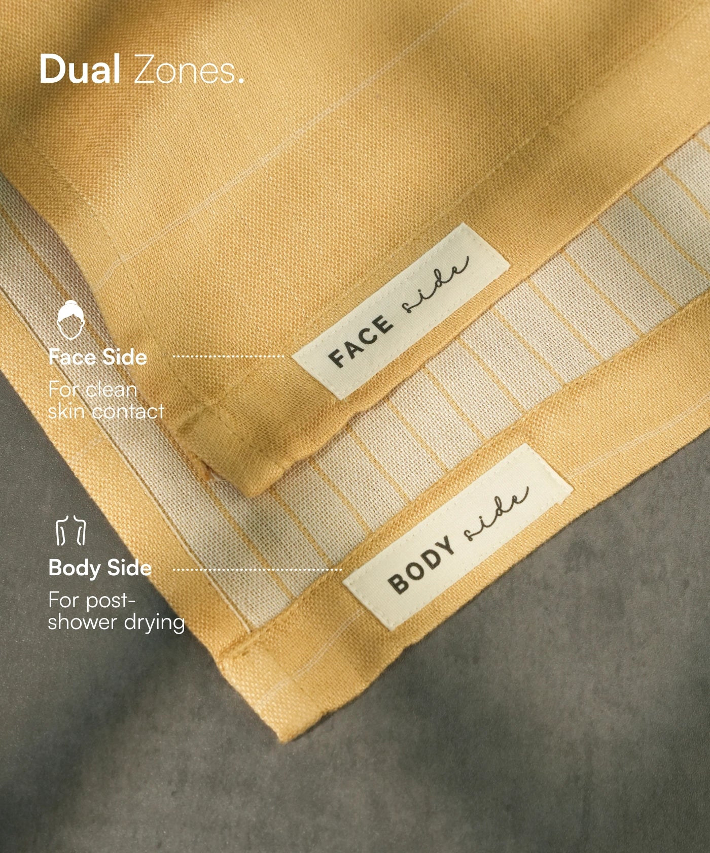 Aluvera Double Cloth Bath Towel | 330 GSM | 75 x 150 cm