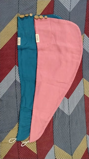 Customer photo of Banana Double Cloth Hair Towel - EXTRA LONG | 330 GSM | 25cm x 85cm x 5cm
