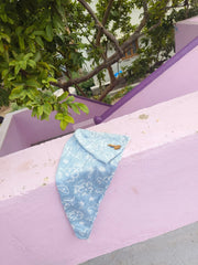Customer photo of Banana Jacquard Floral Hair Towels |  25cm x 65cm x 5 cm | 210 GSM |  pack of 4