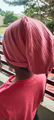 Customer photo of Banana Double Cloth Hair Towel - EXTRA LONG | 330 GSM | 25cm x 85cm x 5cm