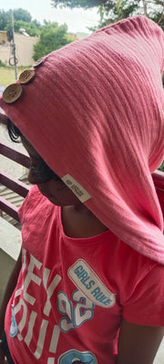 Customer photo of Banana Double Cloth Hair Towel | 330 GSM |  25cm x 65cm x 5 cm