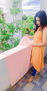 Customer photo of Banana Jacquard Floral Bath Towel | 210 GSM | 75 x 150 cm | Pack of 4