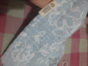 Customer photo of Banana Jacquard Floral Hair Towels |  25cm x 65cm x 5 cm | 210 GSM | pack of 2