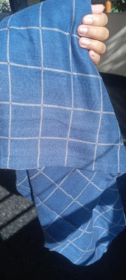 Customer photo of Banana Double Cloth Bath Towel |330 GSM |  2 in 1 Combo Plus Size - French Blue