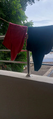 Customer photo of Banana Double Cloth Hair Towel | 330 GSM |  25cm x 65cm x 5 cm