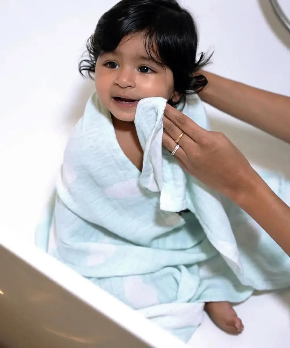 Aluvera Baby Bath Towel Pack of 2 | 300 GSM | 60 x 120 cm