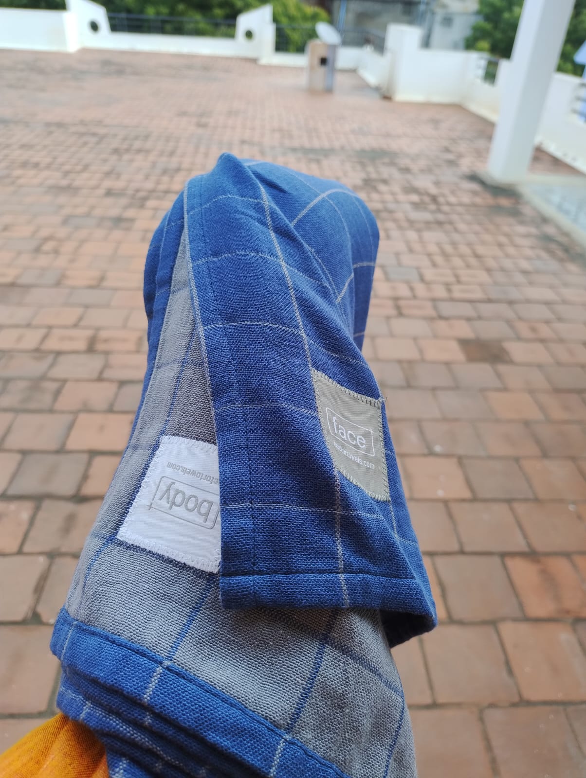 Customer photo of Banana Double Cloth Bath Towel Plus Size | 330 GSM | 75 x 180 cm